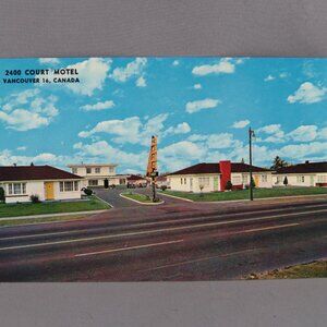 Vintage Postcard - 2400 Court Motel Vancouver - Natural Color Production